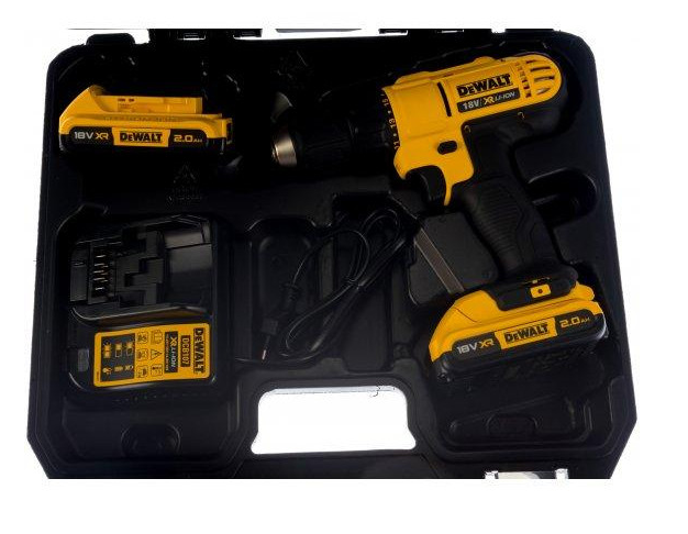 Купити Акумуляторна дриль-шуруповерт DeWALT DCD771D2, 18В, обертаючий момент 42 Нм,2 акумулятора + зарядне + кейс в Україні у Tools Store