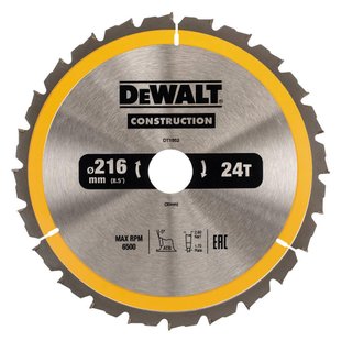 Диск пильний 216 х 30 (24Т) DeWALT DT1952 DT1952 фото