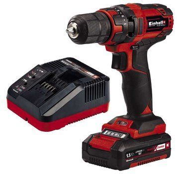 Аккумуляторный шуруповерт Einhell TC-CD 18/35 Li (1x1,5 Ah) : 35 Нм шуруповерт для дома (4513914) 4513914 фото