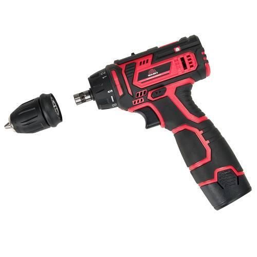 Аккумуляторный дрель-шуруповерт Vitals AU 12/2KP QC: 12В, 1500А/ч, 2 скорости (400/1400), 26Нм, подсветка,кейс AU 12/2KP QC фото