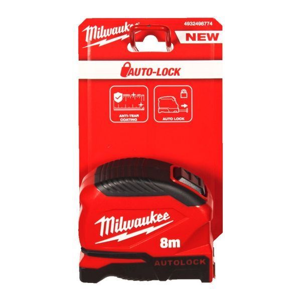 Купити Рулетка 8м MILWAUKEE Autolock Gen2 4932498774 (25мм) в Україні у Tools Store