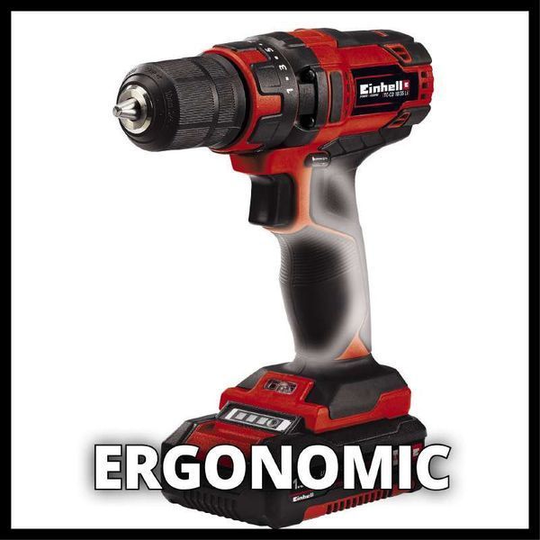 Аккумуляторный шуруповерт Einhell TC-CD 18/35 Li (1x1,5 Ah) : 35 Нм шуруповерт для дома (4513914) 4513914 фото