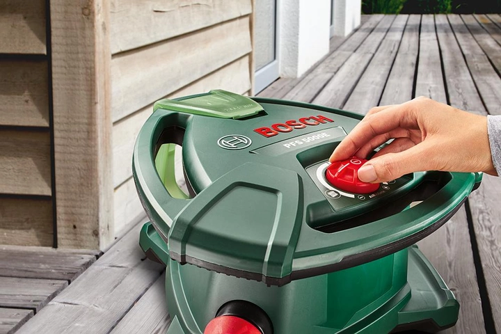 Профессиональный электрический краскораспылитель Bosch PFS 5000 Е : 1200 Вт, нанесение краски 3 м&sup2;/мин 0603207200 фото