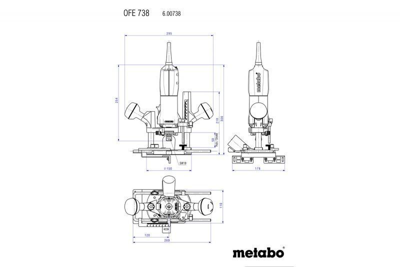 Купити Фрезер METABO OFE 738 в Україні у Tools Store