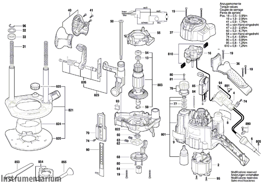 Купити Професійний фрезер Bosch Professional GOF 1250 CE : 1250 Вт, патрон&nbsp;6-8 мм, 24000 об/хв, вага 3.6 кг в Україні у Tools Store