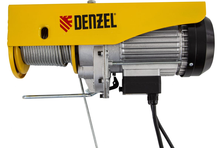 Электрический тельфер DENZEL TF-800 : 800 кг, 1300 Вт, высота подъема 12 м 520149 фото