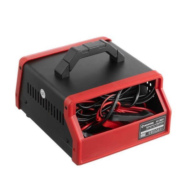 Мощное зарядное устройство для аккумулятора INTERTOOL AT-3031: 12/24 V, 0-10 А, 6-150 Ач, с микропроцессором AT-3031 фото