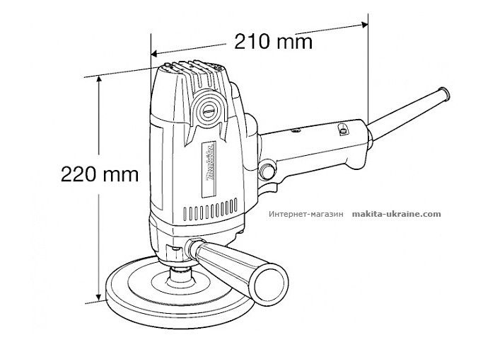 Полировальная шлифмашина MAKITA PV7000C 1399 фото