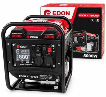 Купити Генератор бензиновий інверторний EDON PT-6000D (4.5-5.0кВт/відкритий) в Україні у Tools Store