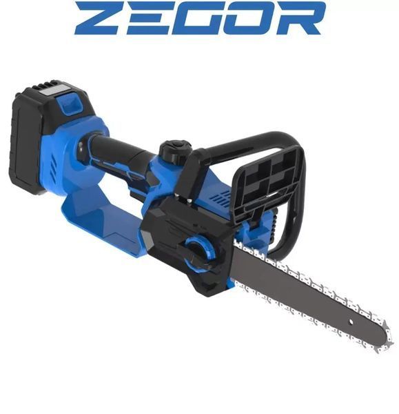 Купити Пила ланцюгова акумуляторна ZEGOR CSMN-21BL-12 (1акум.21В 3Аг/зарядний/автоматична подача масла/30см) в Україні у Tools Store