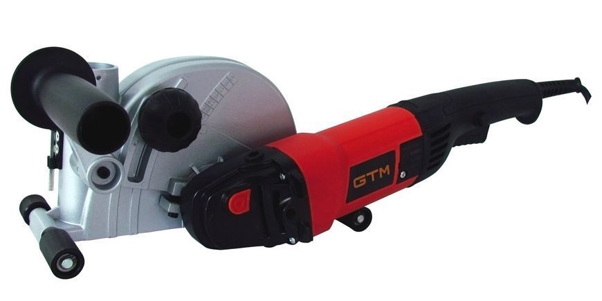Купити Штроборіз електричний (бороздник) GTM WC125/1400E : 1400 Вт, 9500 об/хв, 3см глибини, плавний пуск (бетоноріз) в Україні у Tools Store
