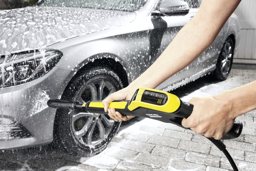 Мощная мойка высокого давления (керхер) для авто Karcher K 4 : 1.8 кВт, 130 бар, 420 л/ч минимойка 1.180-150.0 фото