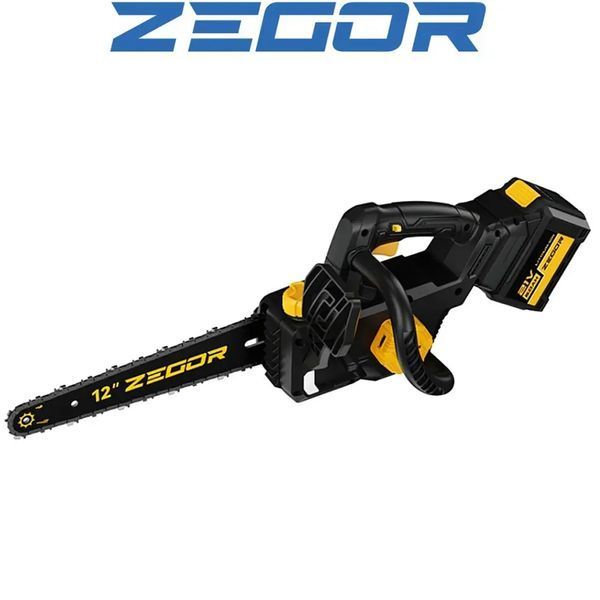 Купити Пила ланцюгова акумуляторна ZEGOR CSPB-21BL-12 (2акум.21В 6Аг/зарядний/30см) в Україні у Tools Store