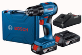 Аккумуляторная бесщеточная дрель-шуруповерт Bosch GSR 185-LI Professional : 2 АКБ 18V 2.0Ah + З/П, 1900 об/мин 06019K3000 фото