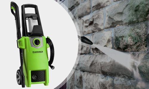 Купити Потужна мийка високого тиску (керхер) для авто Grunhelm GR-1800 YW : 140 бар, 420 л/год мінімийка в Україні у Tools Store