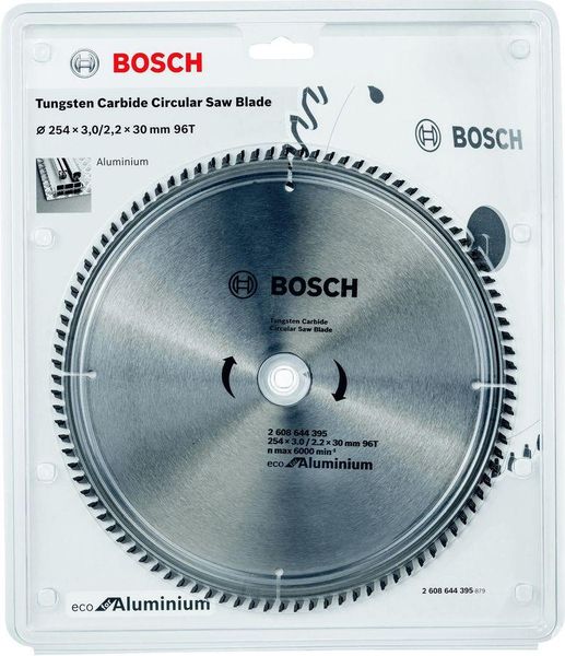 Диск пильний 254 х 30 (96Т) Bosch по алюмінію (2608644395) 2608644395 фото
