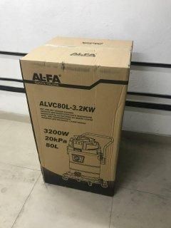Мощный профессиональный вакуумный промышленный пылесос для уборки AL-FA ALVC80L: 3200 Вт, 80л. ALVC80L фото