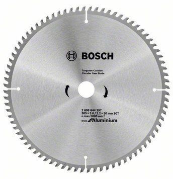 Купити Диск пильний 305 х 30 (80Т) Bosch по алюмінію (2608644397) в Україні у Tools Store