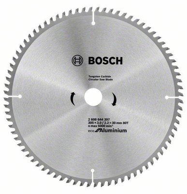 Диск пильний 305 х 30 (80Т) Bosch по алюмінію (2608644397) 2608644397 фото