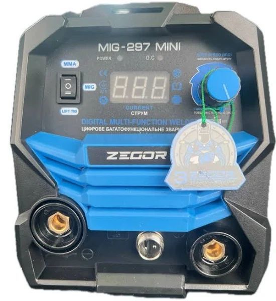 Сварочный полуавтомат Zegor MIG/MMA/TiG-297 MINI 4.2 кВт MIG-297 MINI фото
