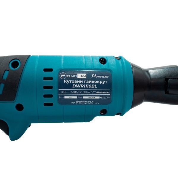 Гайкокрут аккумуляторный угловой PROFI-TEC DWR1110BL (20В/каркас) 005960 фото