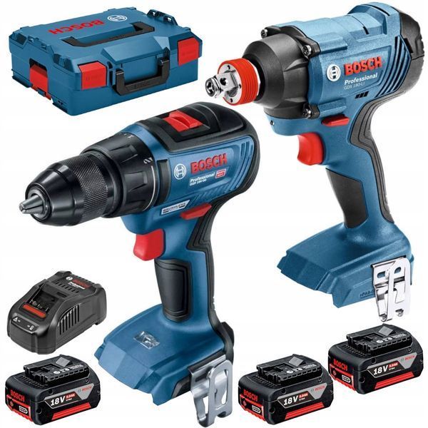 Набор аккумуляторного инструмента Bosch GSR 18V-50 + GDX 180-LI 5Ah : с АКБ 18V 5 Ah-3 шт 06019G5227 фото