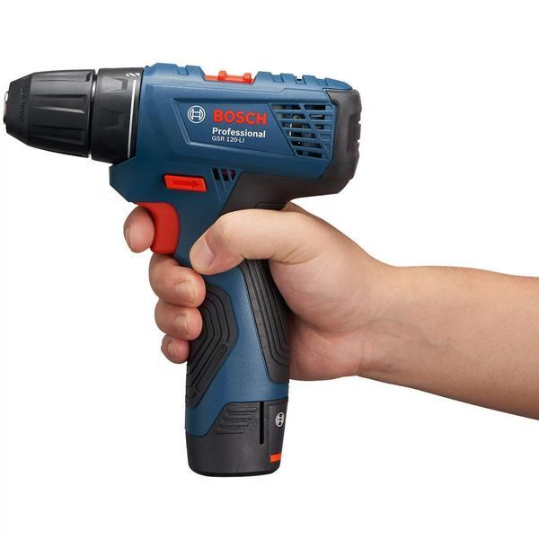 Купити Шурупокрут акумуляторний BOSCH GSR 120-LI 06019G8002 (2акум.12В 2Аг/зарядний/кейс/набір біт) в Україні у Tools Store