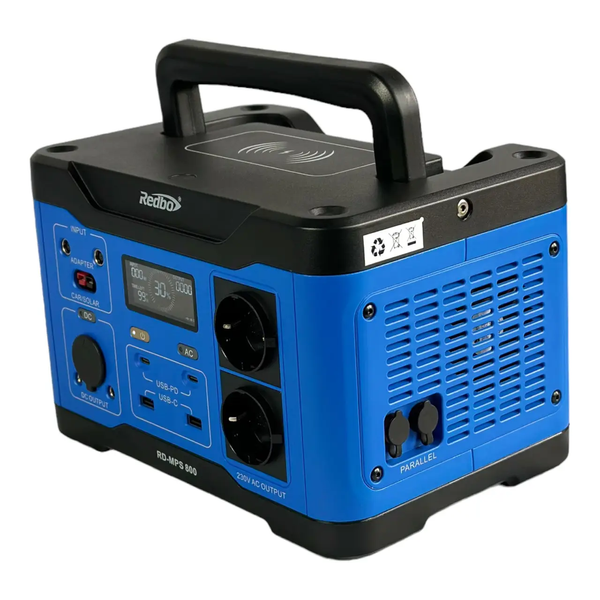 Купити Потужна портативна зарядна станція REDBO Portable Power Station 800W : RD-MPS800W, USBx2, 300 Вт в Україні у Tools Store